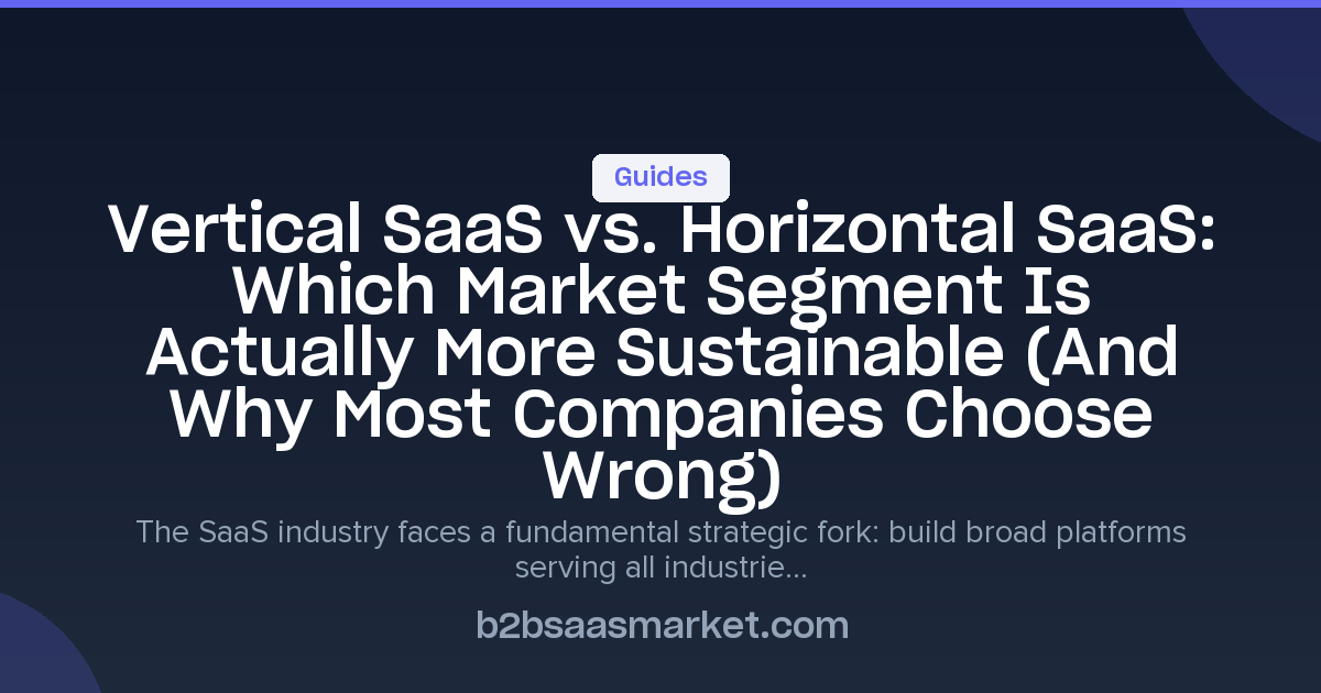 Vertical SaaS vs Horizontal SaaS | Which Model Wins in 2025? | B2B SaaS ...