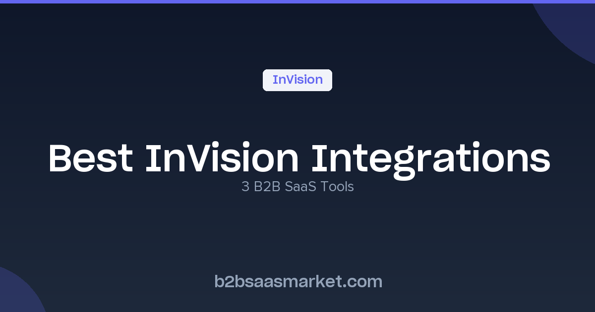 Best InVision Integrations - B2B SaaS Tools | B2B SaaS Market