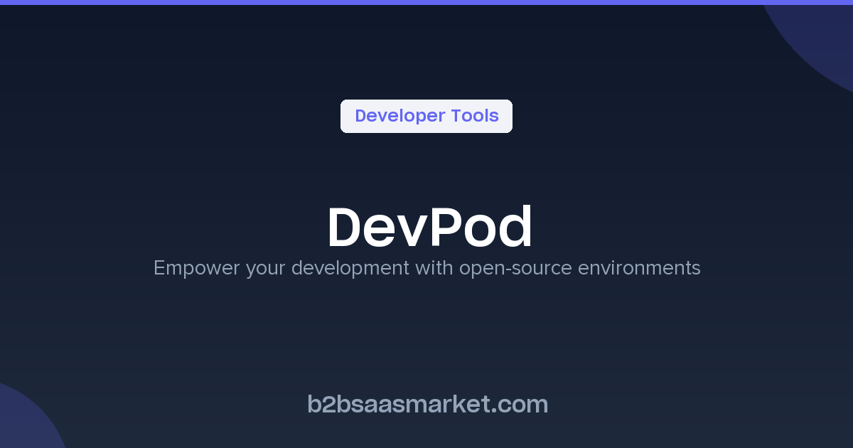 DevPod - Open Source Development Environments - Review, Pricing & Features