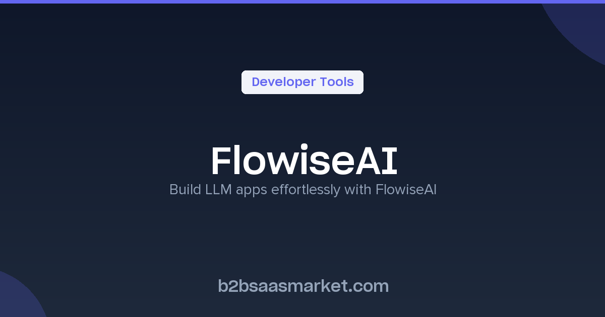 FlowiseAI - Open Source Low-Code LLM App Builder - Review, Pricing ...