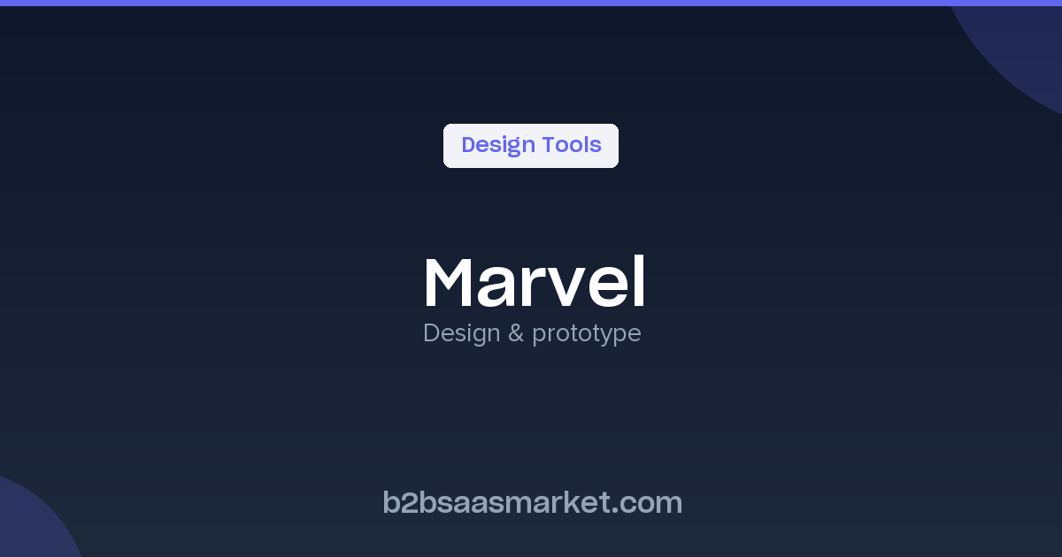 Marvel Tech Design Marvel - Design & Prototype with Ease - Review, Pricing & Features