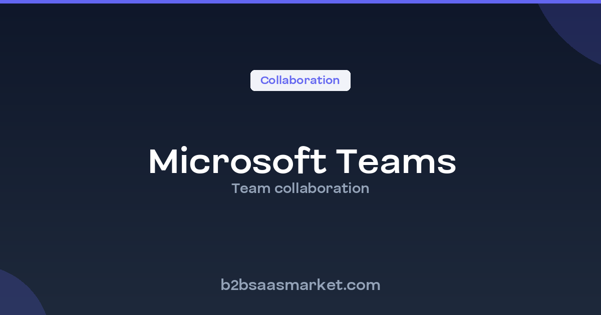 Microsoft Teams Team Collaboration Tool Review, Pricing & Features