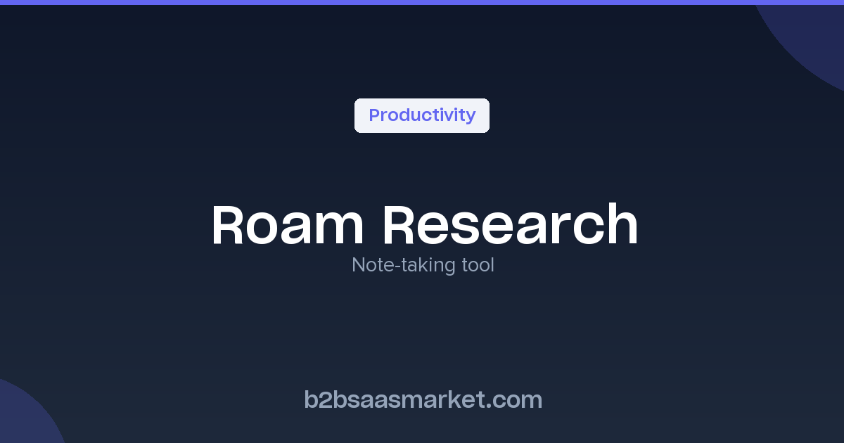 Roam Research - Note-taking Tool for Enhanced Productivity - Review ...