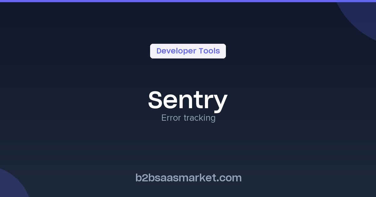 Sentry - Error Tracking Tool for Developers - Review, Pricing & Features