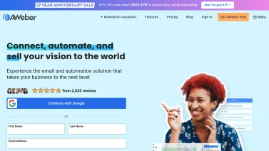 AWeber screenshot