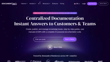 Document360 screenshot