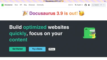 Docusaurus screenshot