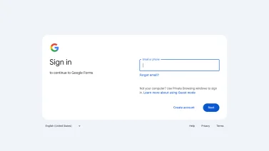 Google Forms screenshot