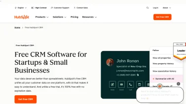 HubSpot CRM screenshot