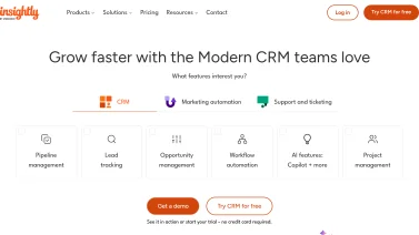 Insightly screenshot