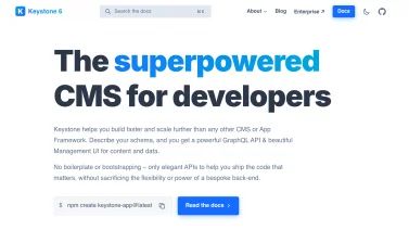 KeystoneJS screenshot