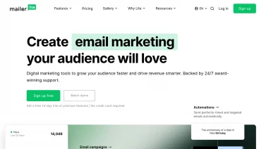 Mailerlite screenshot