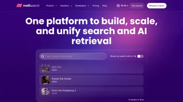 Meilisearch screenshot