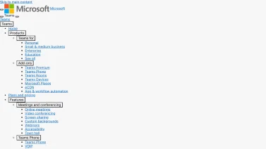Microsoft Teams screenshot