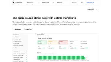 OpenStatus screenshot