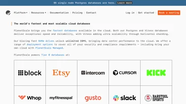 PlanetScale screenshot