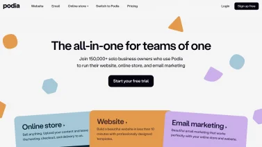 Podia screenshot