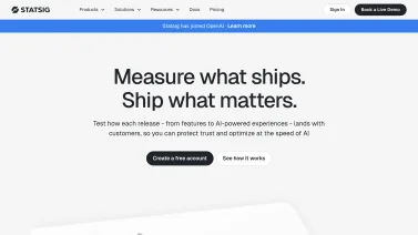 Statsig screenshot