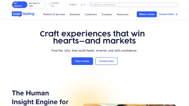 UserTesting screenshot